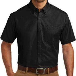 Ferrari - Port Authority - Poplin Button Down Shirt - Black