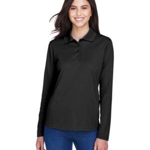 Marine Connection - 78192 CORE365 Ladies' Pinnacle Performance Long-Sleeve Piqué Polo